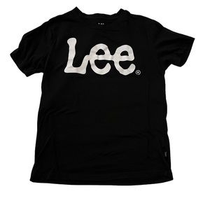 Lee Logo T Shirt Men's Size M Black